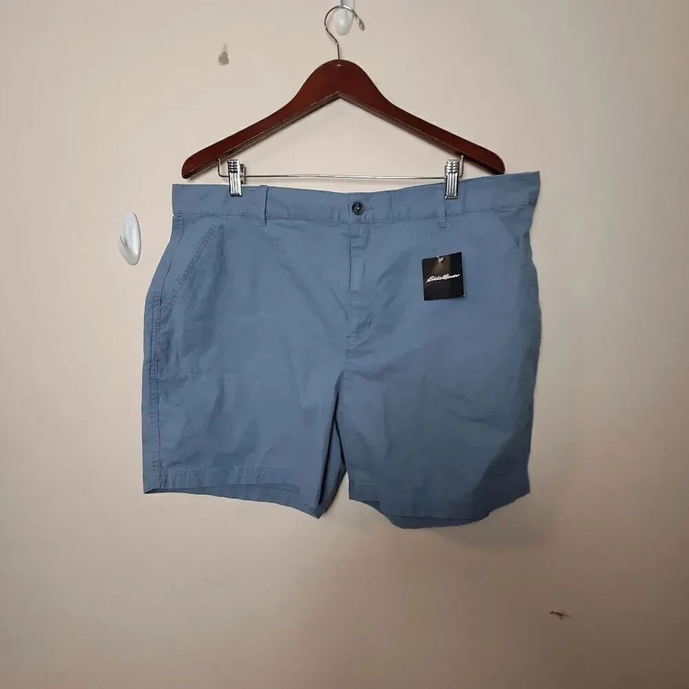 Eddie Bauer Rainier Hiking Chino  Waterproof Shorts NWT Women's Blue Size 16